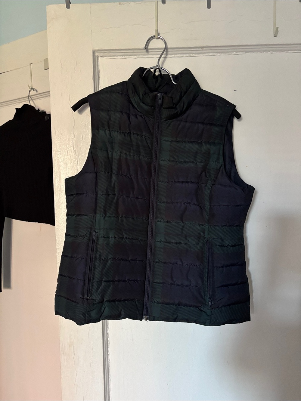 Awesome Black Watch Plaid Quilted Vest